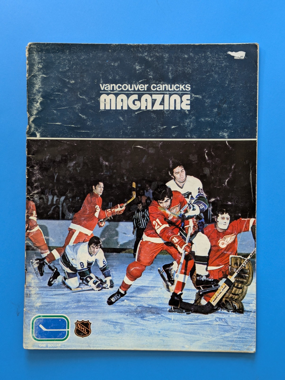 Vancouver Canucks Magazine Program  January 12 - 1973 Canucks vs Red Wing  2.0