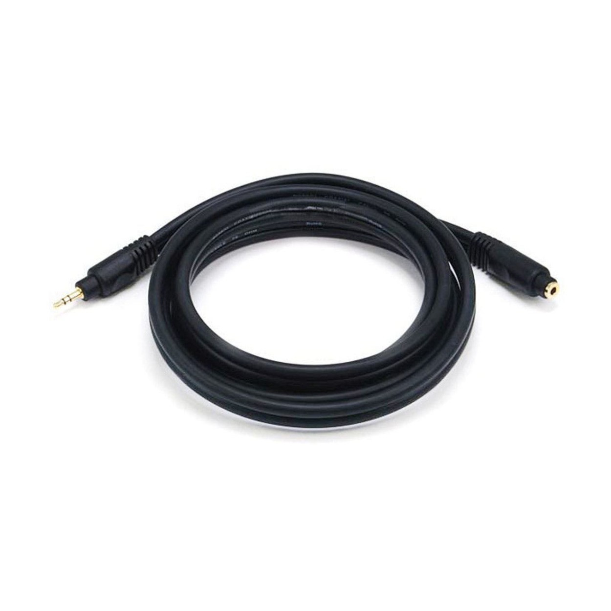 Monoprice 6 feet Premium 3.5mm Stereo Male to Female Cable (Black)