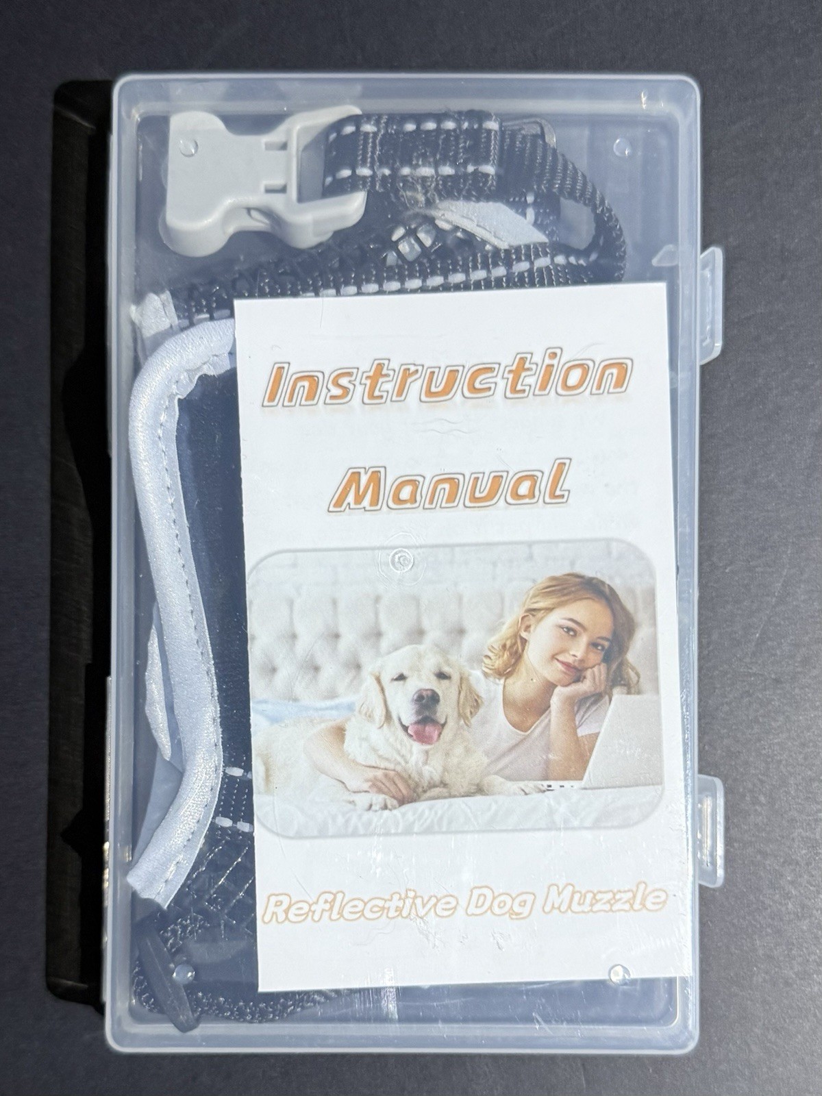 Reflective Soft Dog Muzzle. XL. New Open Box. Unused.