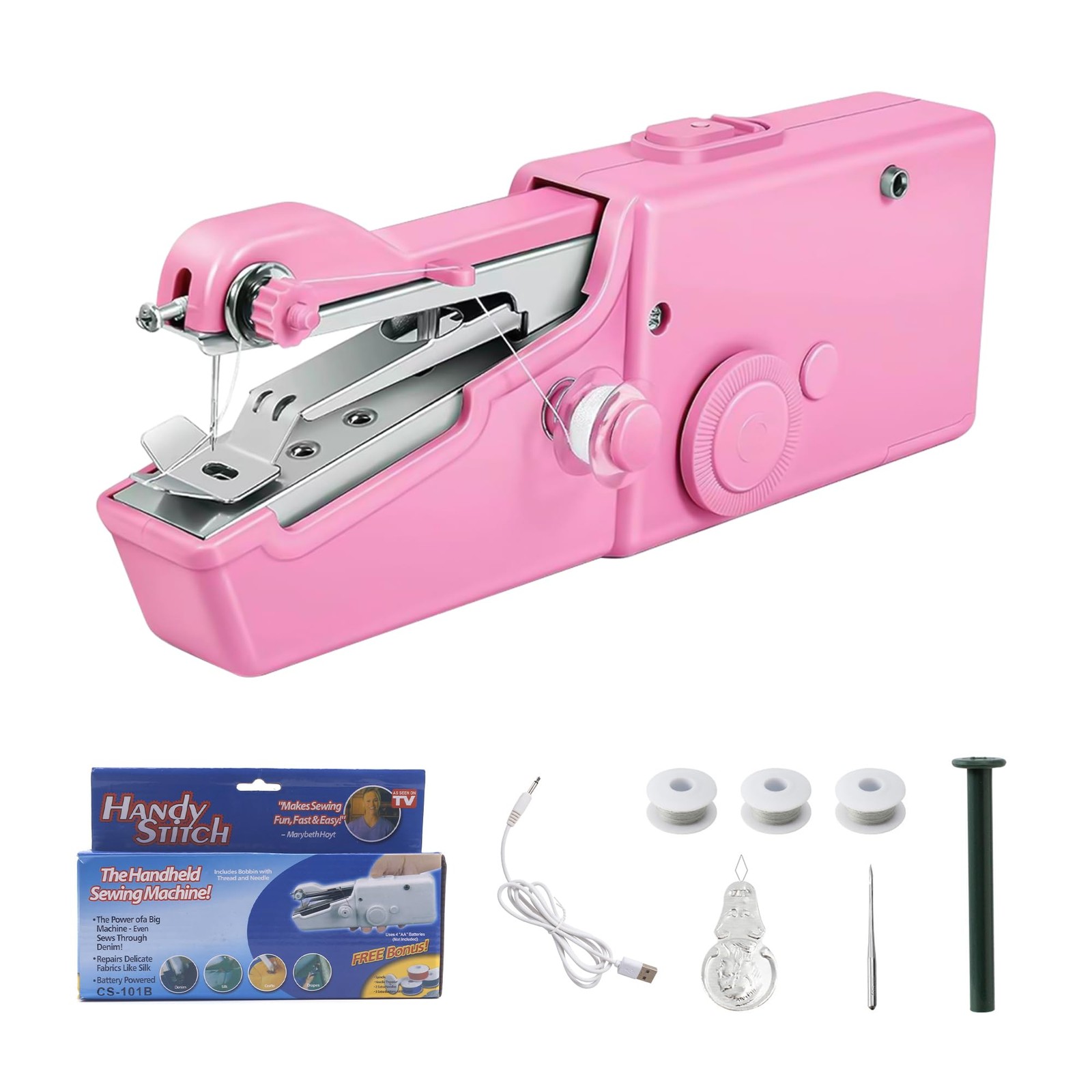 Handheld Sewing Machine,Beginners Mini Portable Electric Sewing Machine，Easy ...