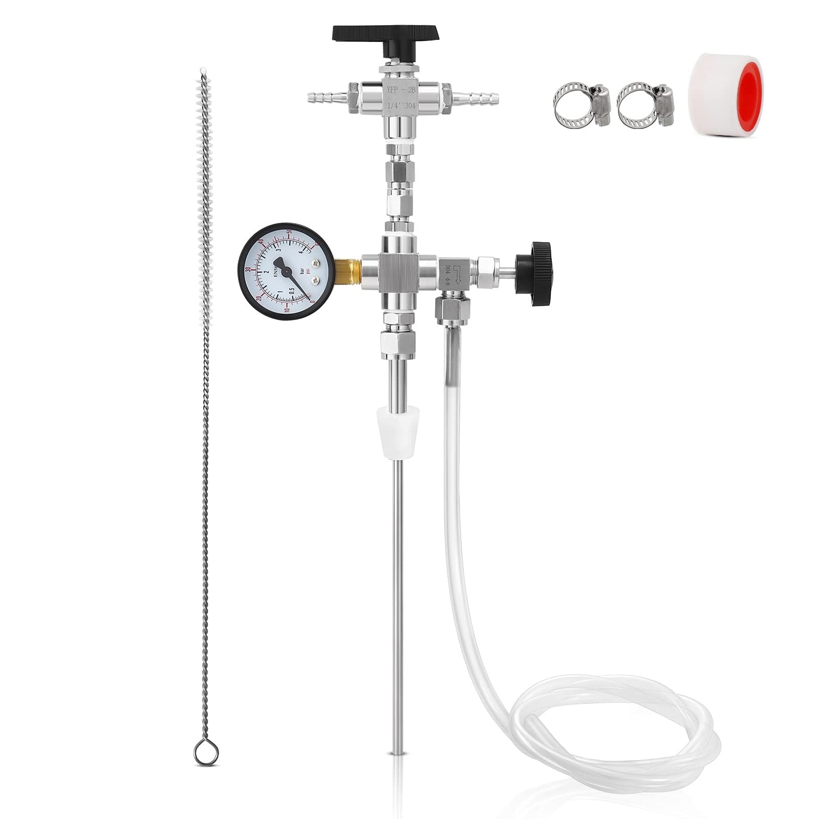 Counter Pressure Bottle Filler Stainless Steel Bottle Filler Counter Pressure...