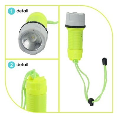 Waterproof Strong Light LED Torch Scuba Diving Underwater Flashlight Torch Lamp
