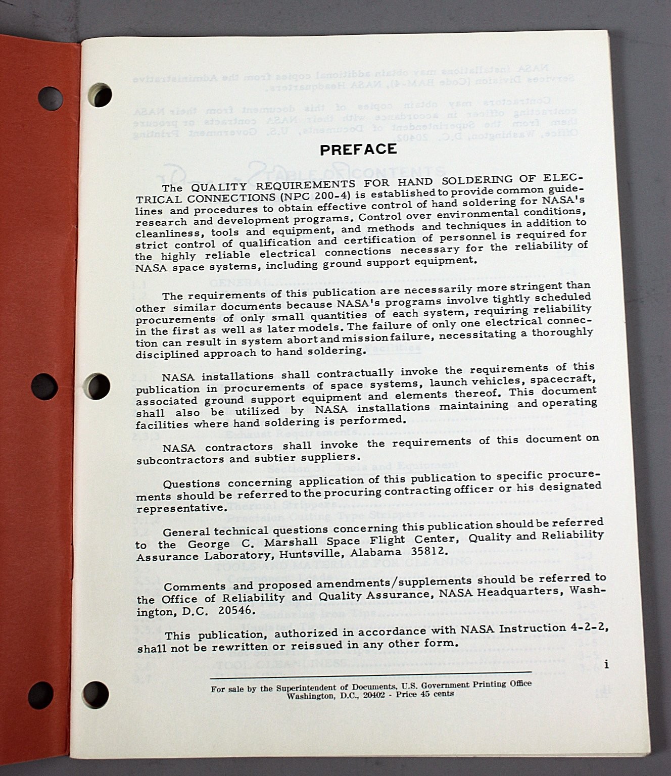 NASA Quality Requirements NPC 200-4 Technical Manual Apollo Space 1964