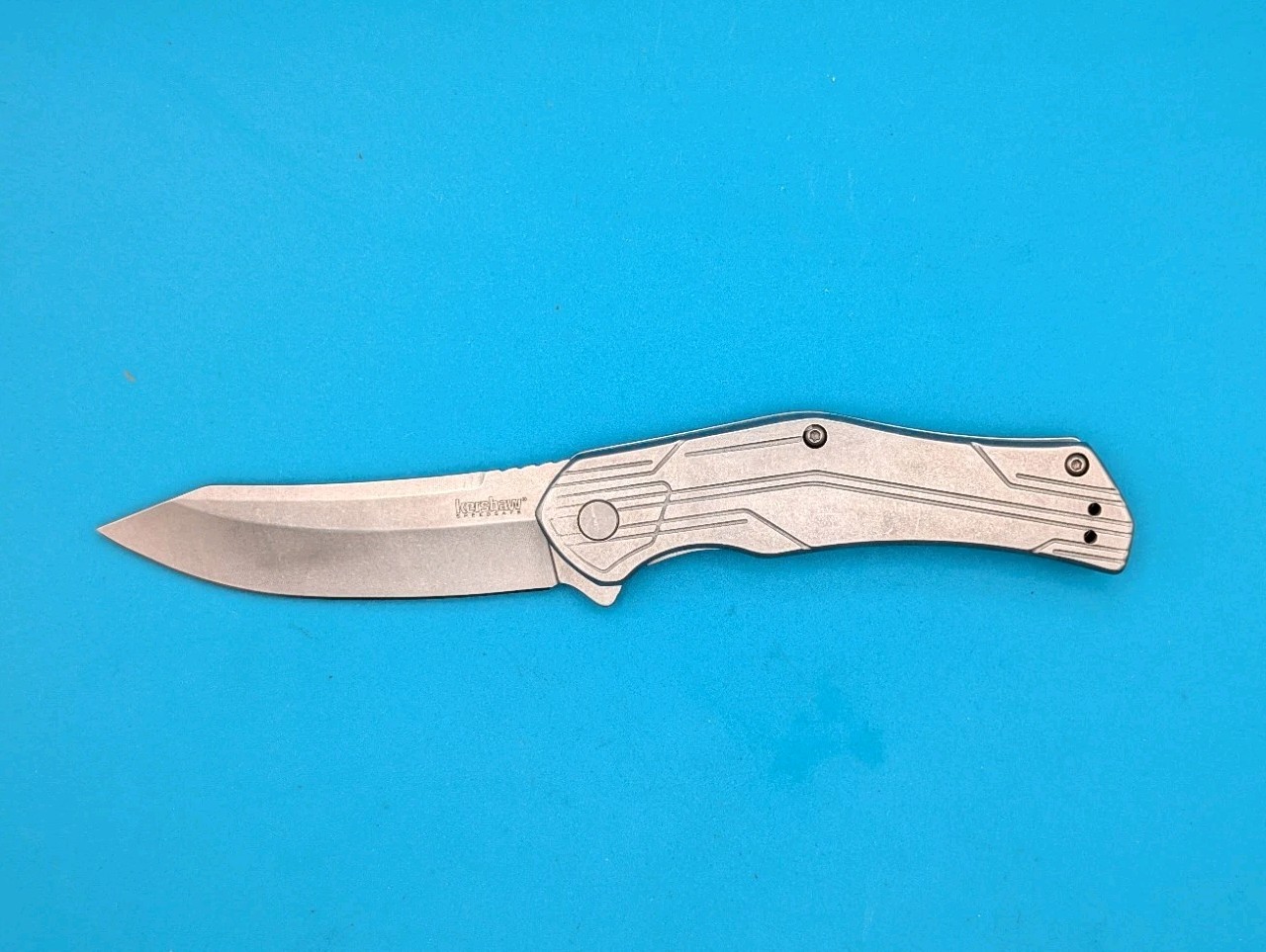 Kershaw 1380 Husker Framelock A/O Gray Folding Pocket Folder Knife!!!