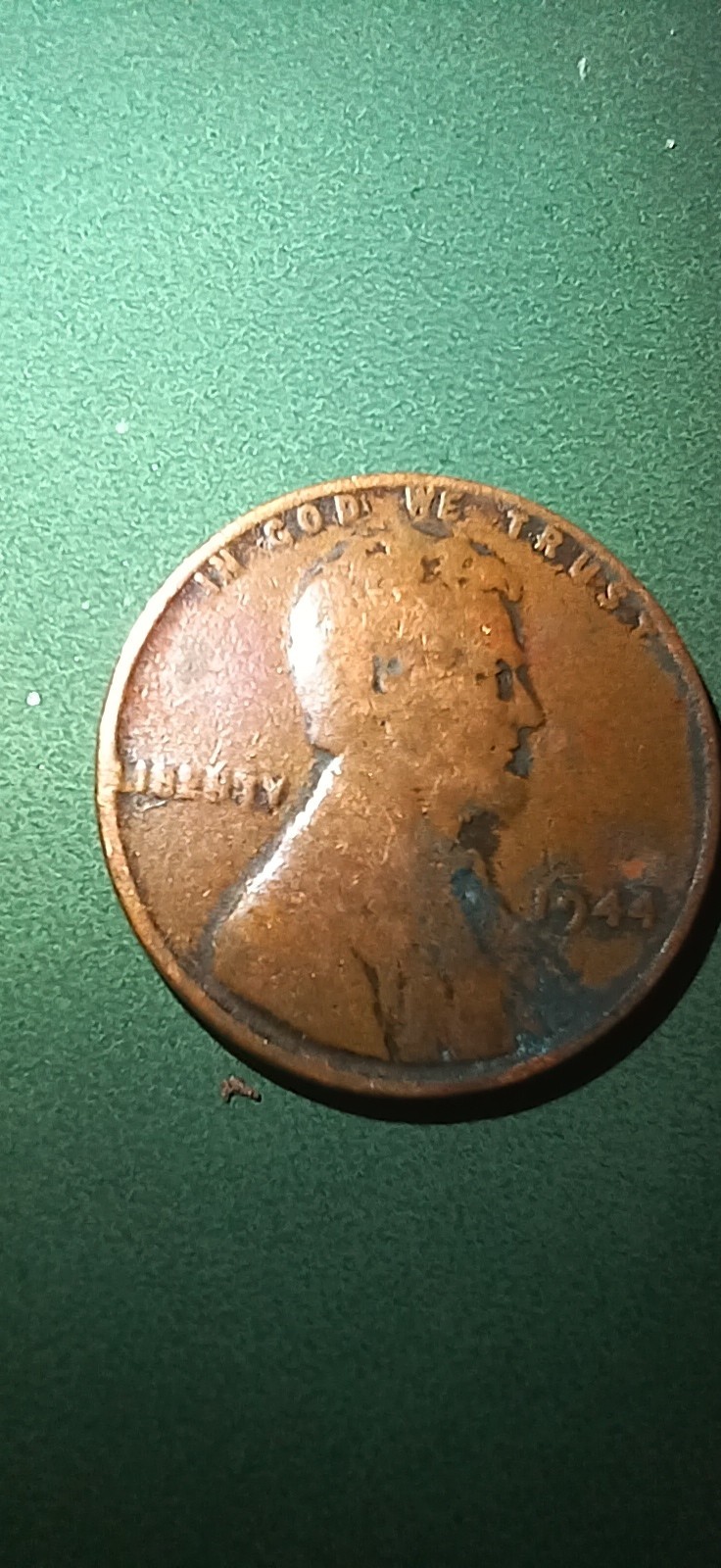1944-D Wheat Penny ERROR, must see pic. DD on Liberty and L on Rim , D mint mark