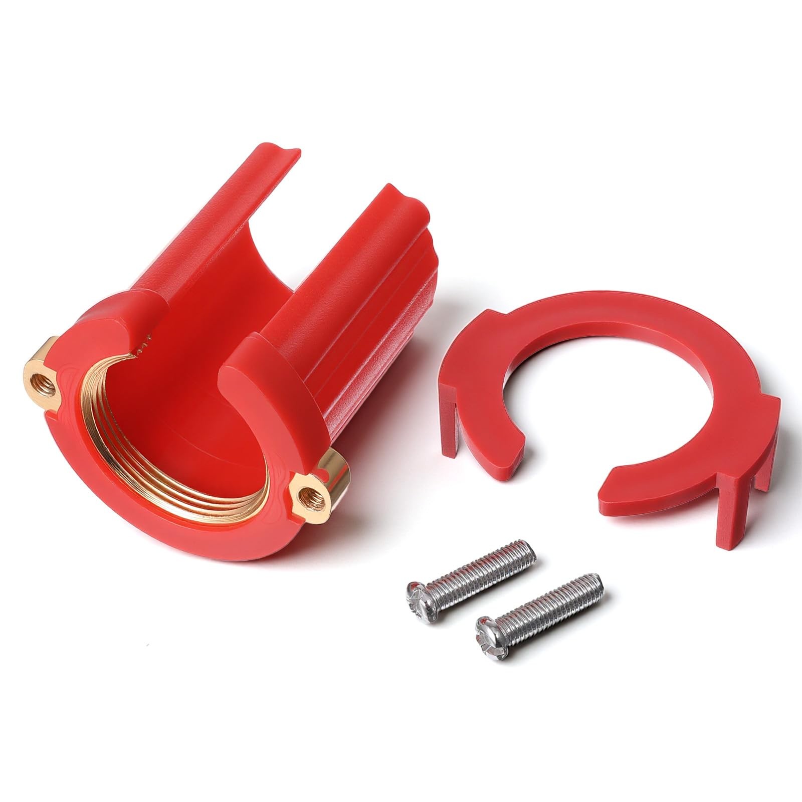 Kitchen Faucet Fixing Nut PP Plastic Lock for 32mm (Diameter), Red