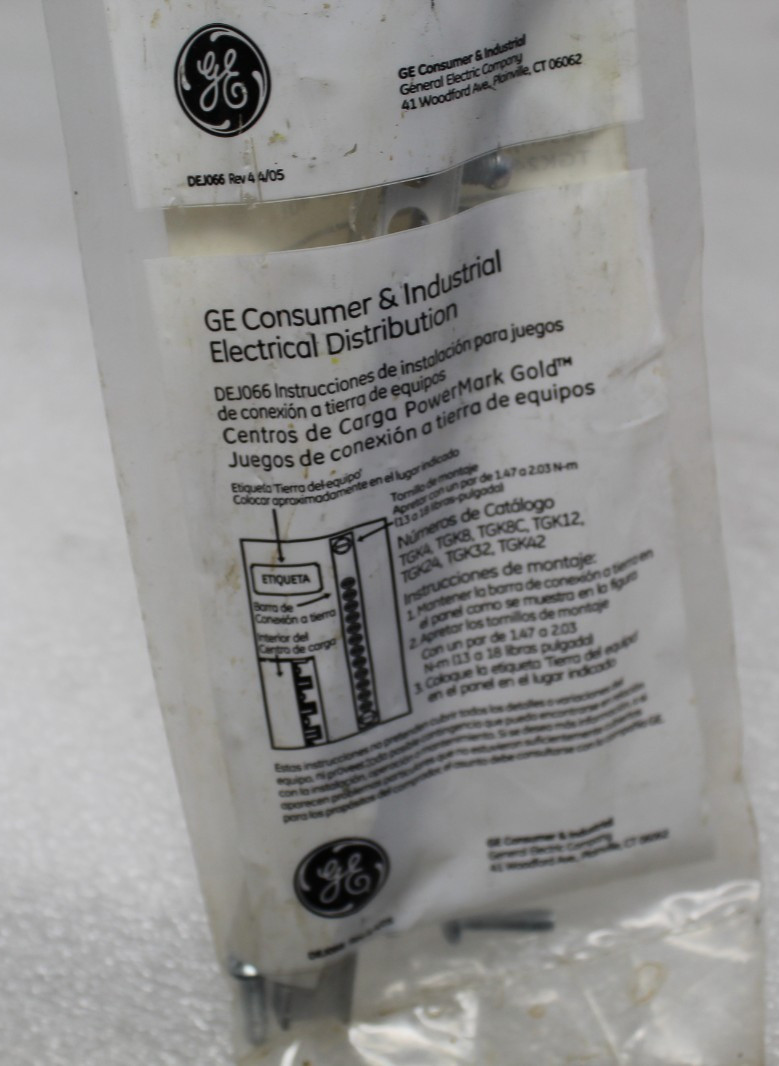 Brand New GE Industrial TGK24 24 Hole Load Center Ground Bar Kit