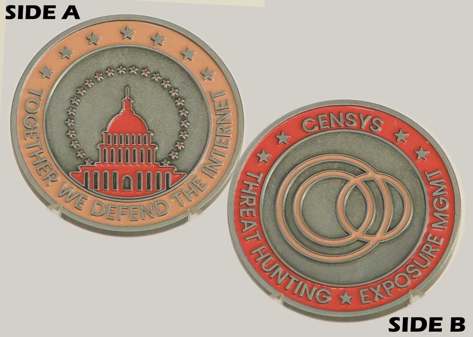 Censys Threat Hunting Exposure Management Challenge Coin  M#5