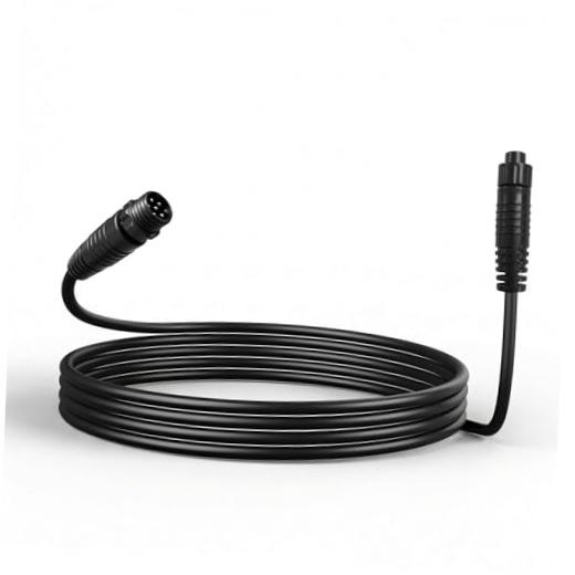10ft (3m) 6-Pin Rear Camera Extension Cable, Weather-Sealed IP67 Connector,