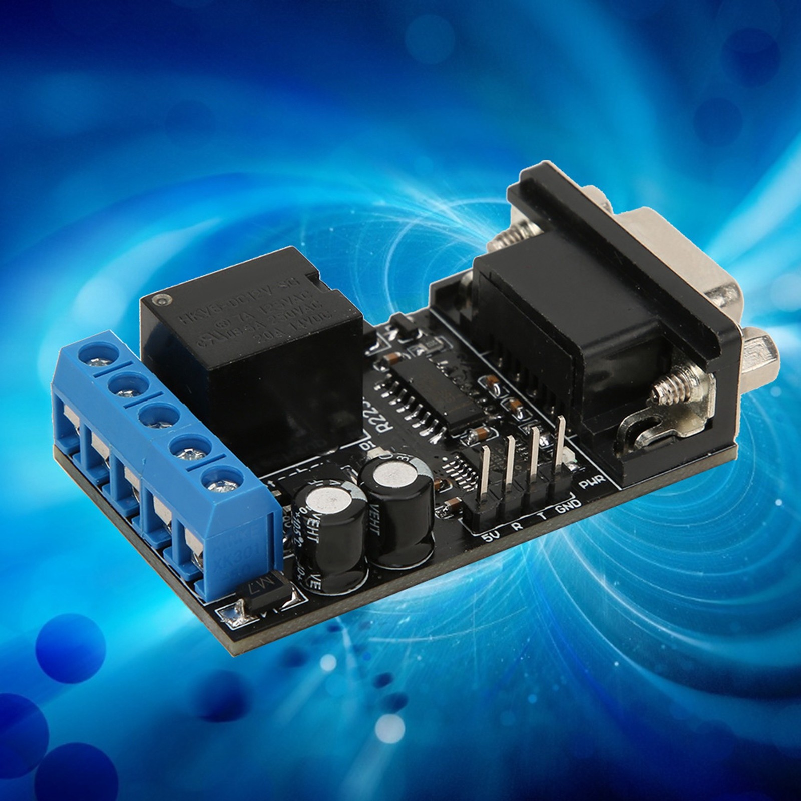RS232 Delay Relay Module 1 Channel Serial Port UART Multifunctional DC12V