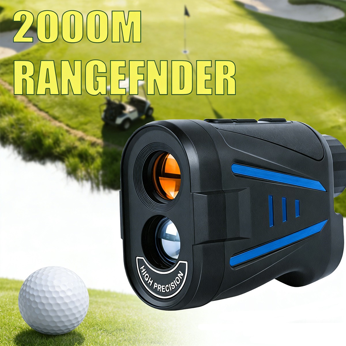 New 6X Magnification Golf Rangefinder Slope 1200 Yards Laser Range Finder