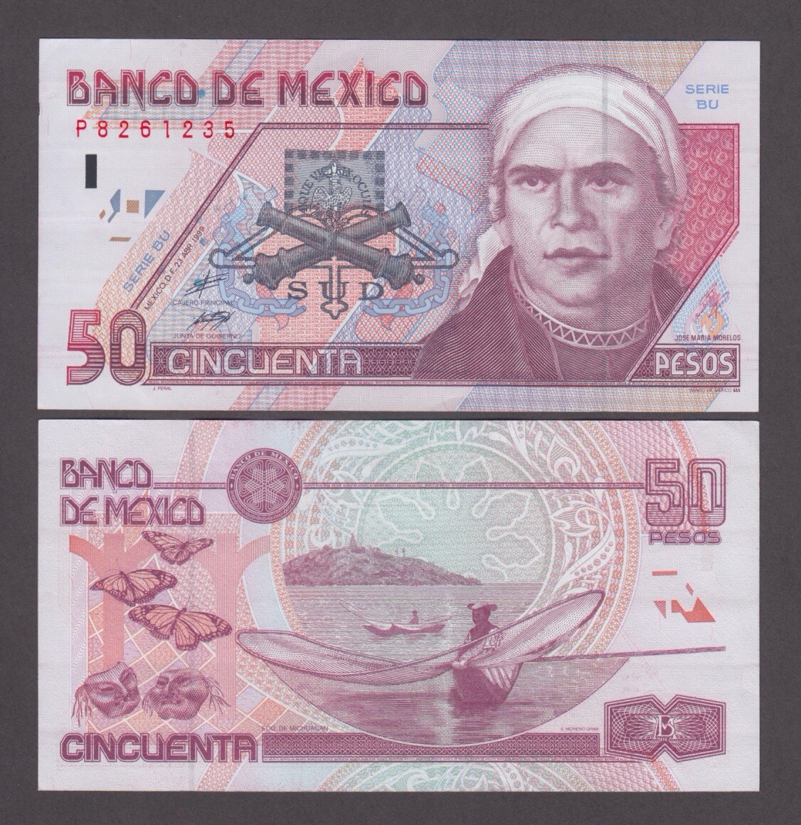 MEXICO P.107d  50 PESOS 23-4-1999  UNC  YYY  WE COMBINE         2412