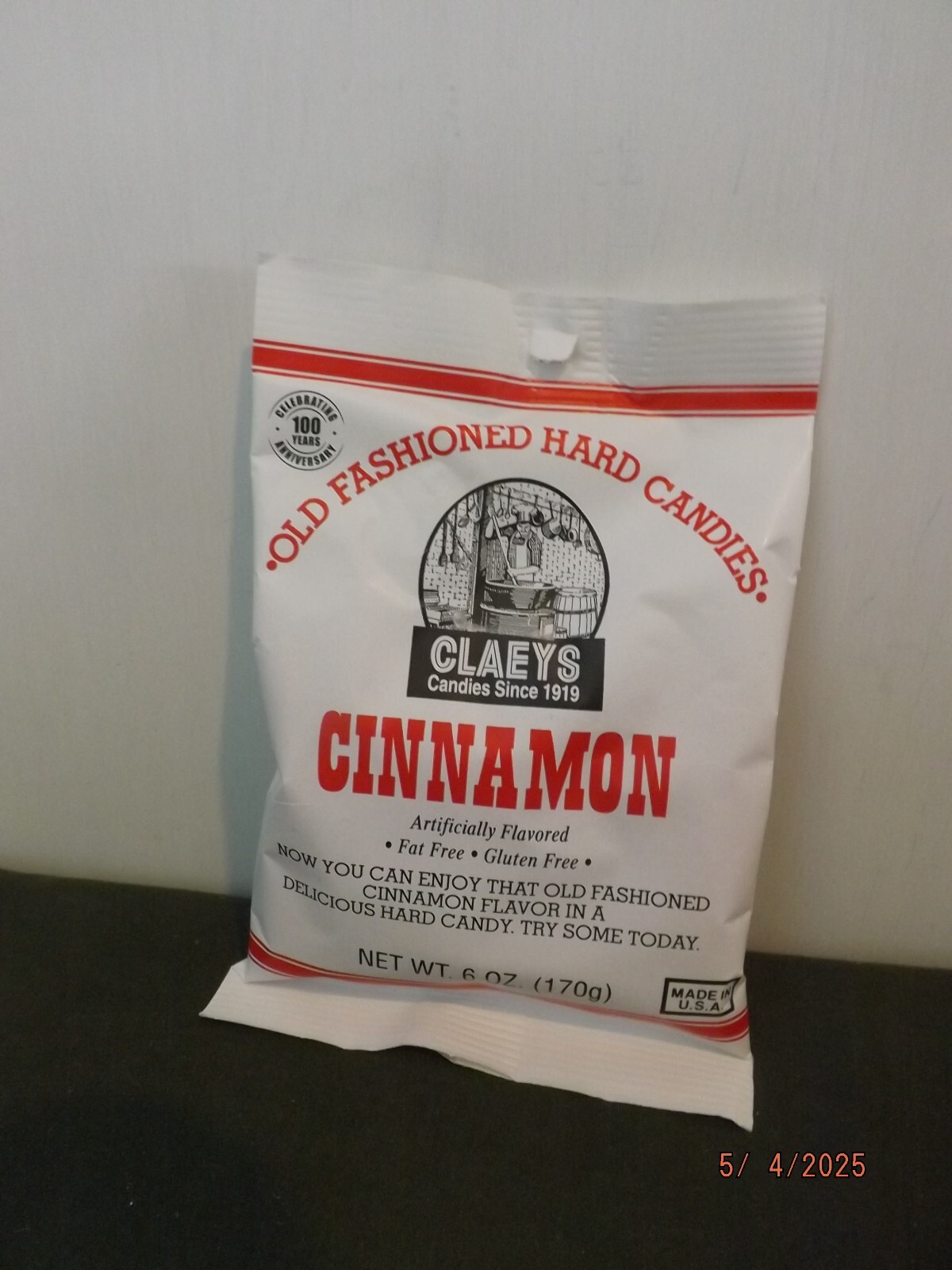 Claeys Hard Candy Cinnamon 2 (6 oz) Bags NEW
