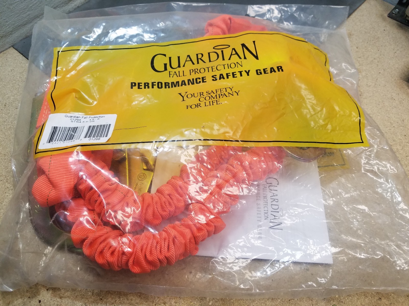 *NEW* Guardian Fall Protection 01298 4.5-6'  STR4.5-6-2R  double lanyard