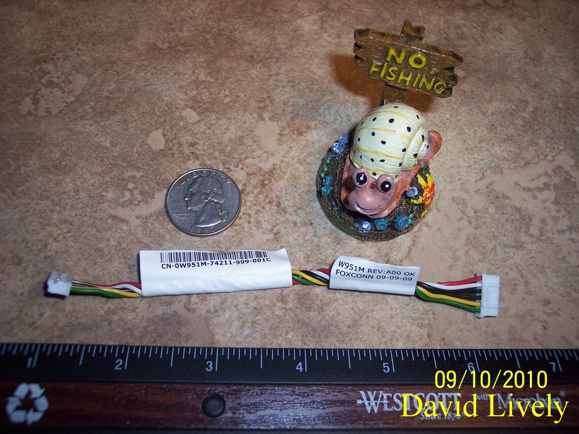 3x Lot Dell W951M Studio One 1909 Inverter Cables 5.25" 6PIN CN-0W951M