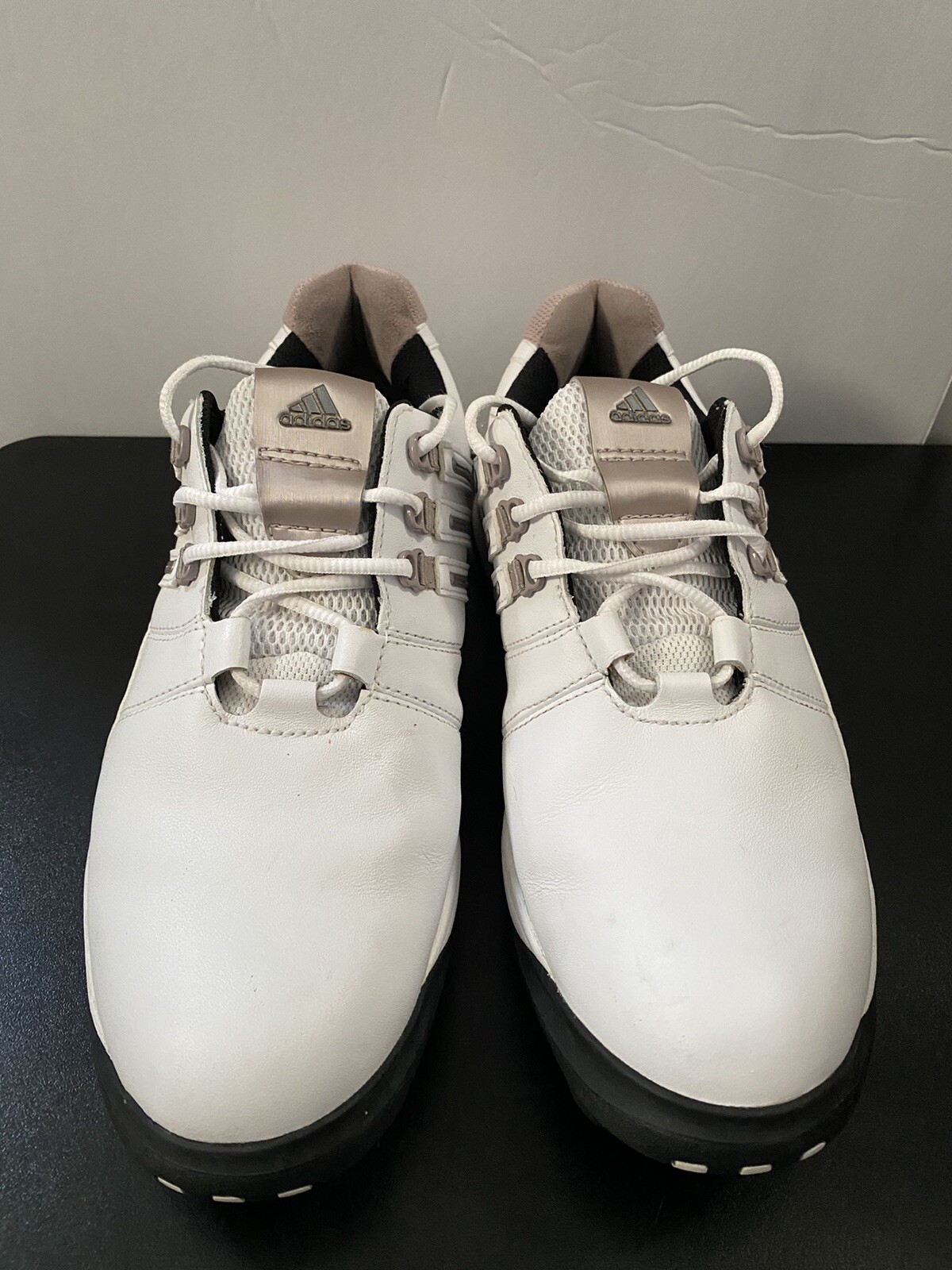 Adidas Tour Golf Shoes White Grey Leather US 7 Torsion System Women’s  🔥