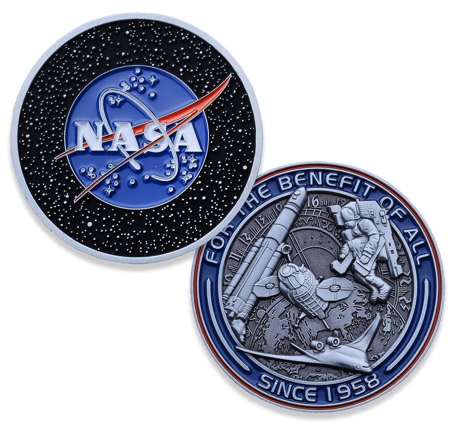 NASA Logo Stars Challenge Coin