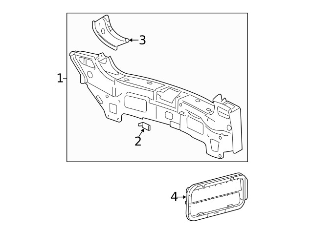 Genuine GM Extension Panel 84052699