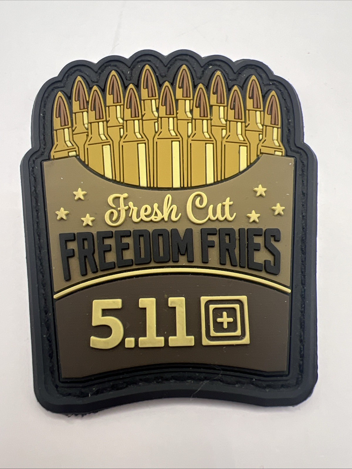 5.11 Tactical Fresh Cut Freedom Fries Patch Green Khaki Sand Tan