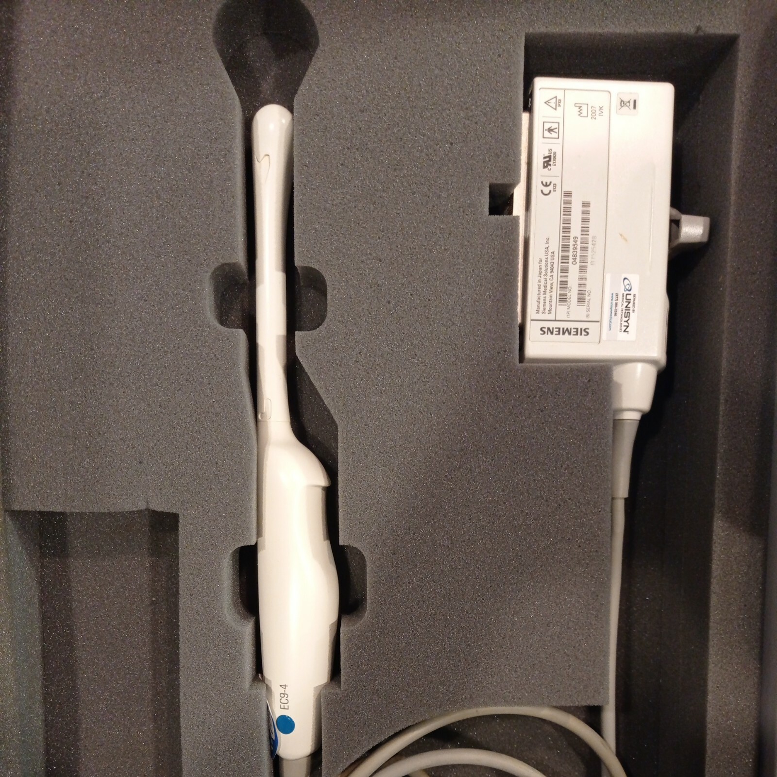 Siemens EC9-4 Endovaginal Transducer Probe