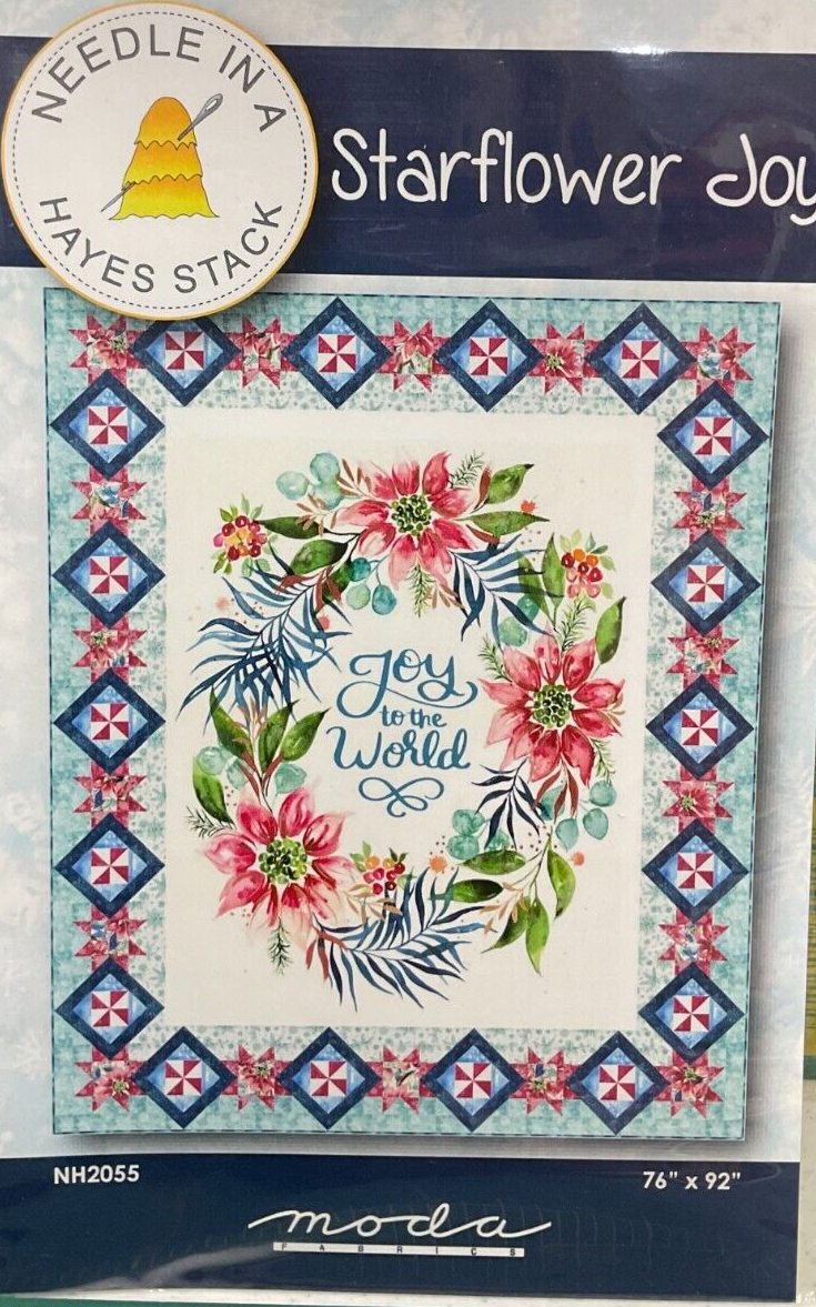 NEEDLE IN A HAYSTACK #NH2055 - STARFLOWER JOY QUILT PATTERN 76 x92