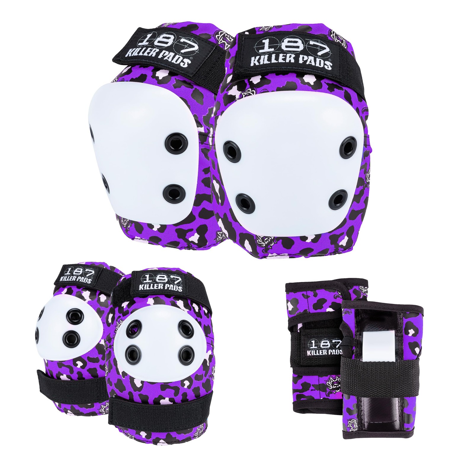 187 Killer Pads Six Pack: Skate Knee, Elbow, Wrist Pad Set