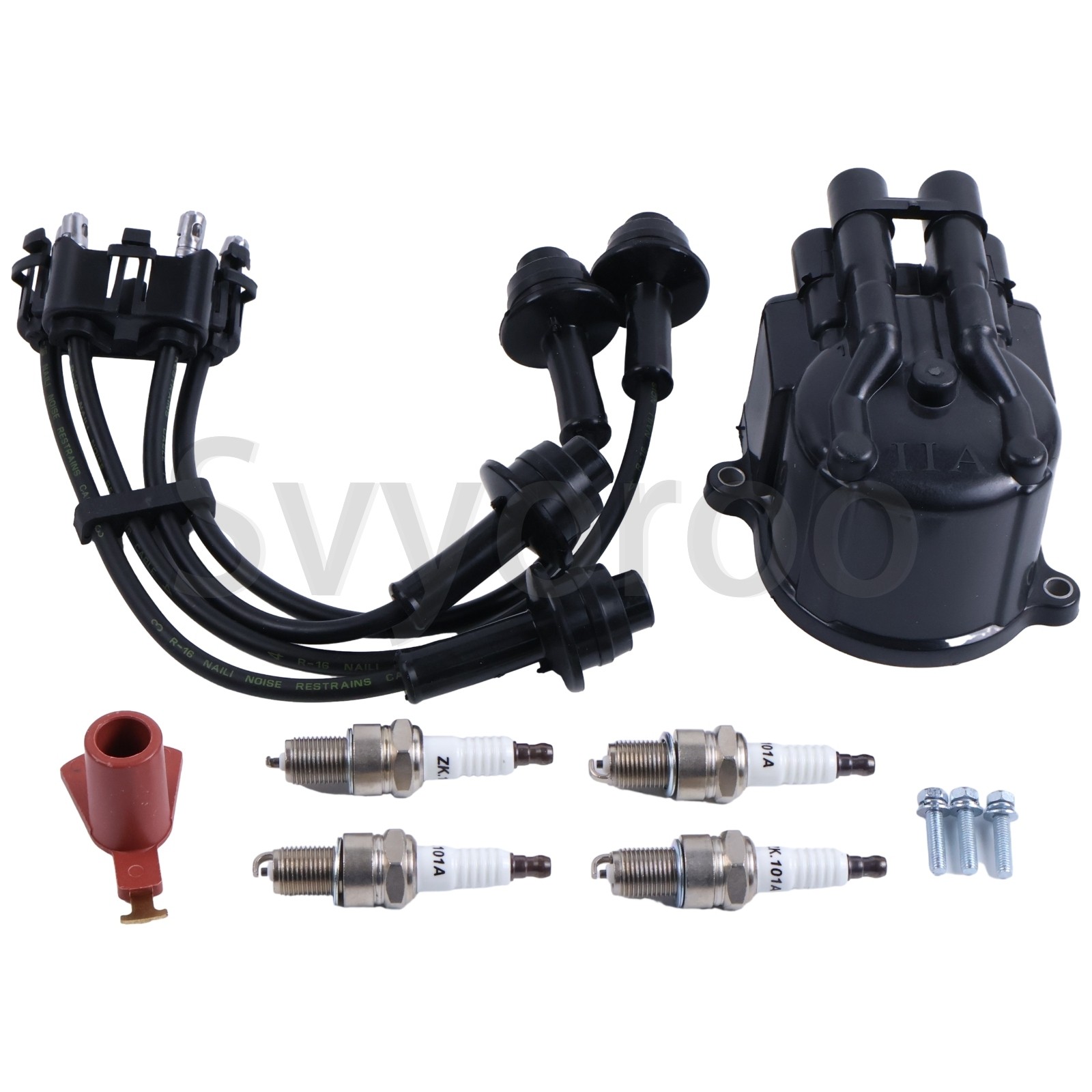 4Y Engine Ignition Tune Up Kit for Toyota Forklift Rotor Distributor Cap Wire
