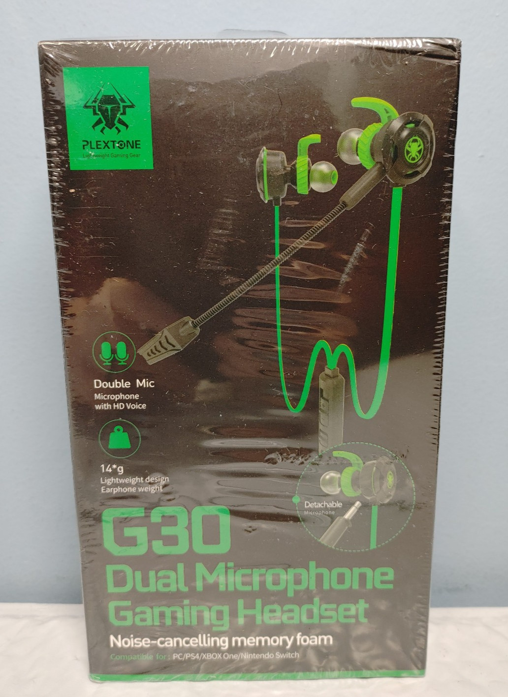 PLEXTONE G30 Dual Microphone Wired Gaming Headset PC/PS$/XBox One/Switch -Sealed