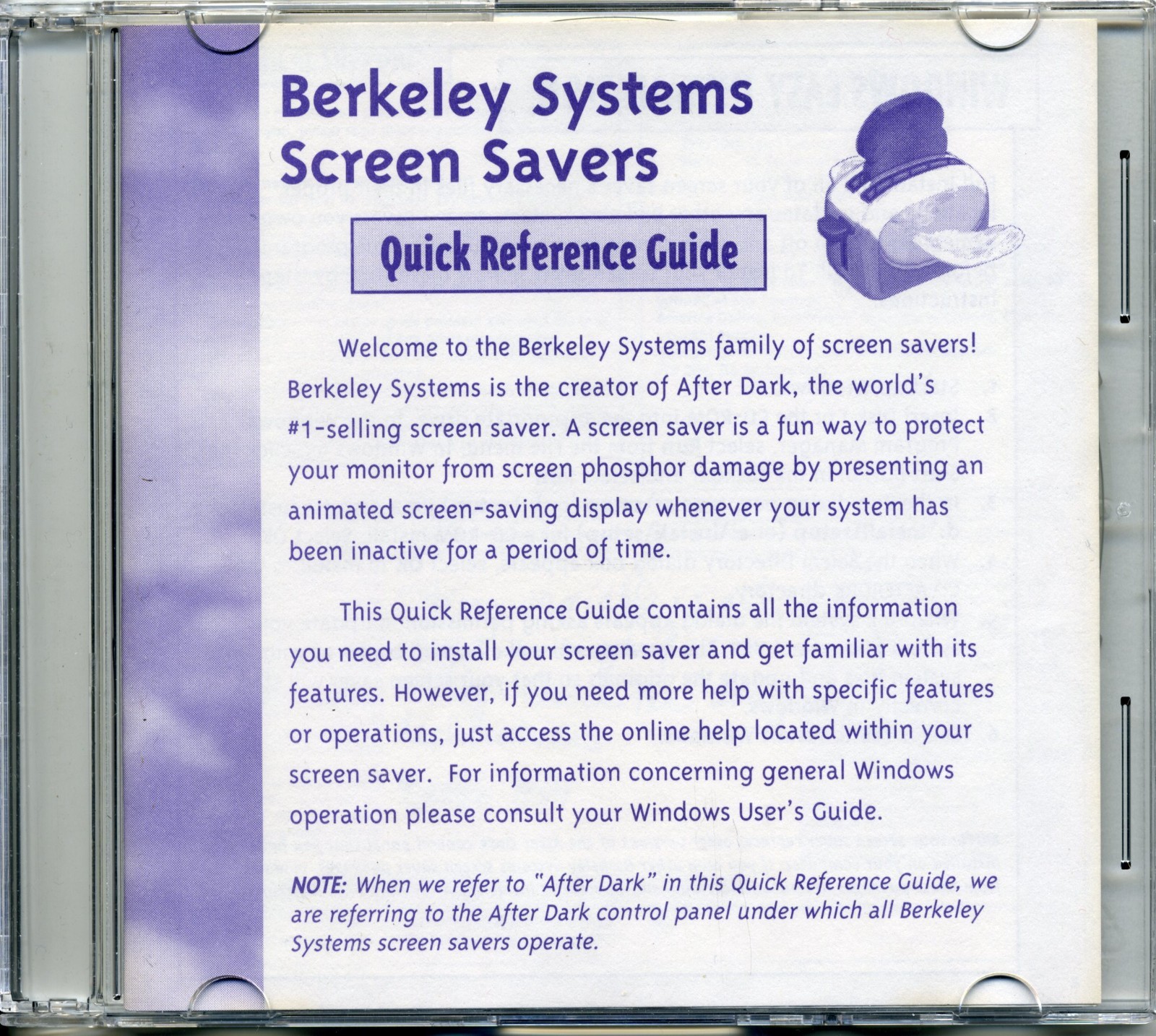 Berkeley Systems Screen Savers "After Dark" 1995 cd-rom