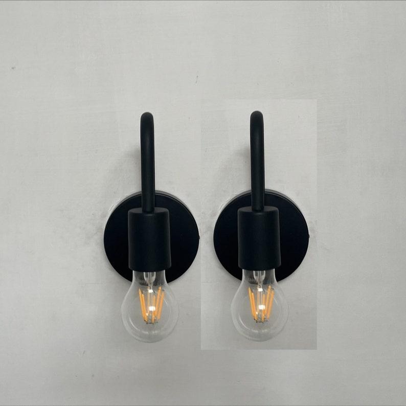 Wall Light Sconce Set Of 2 Light Kitchen Bathroom Fixture Wall Sconce With Matte