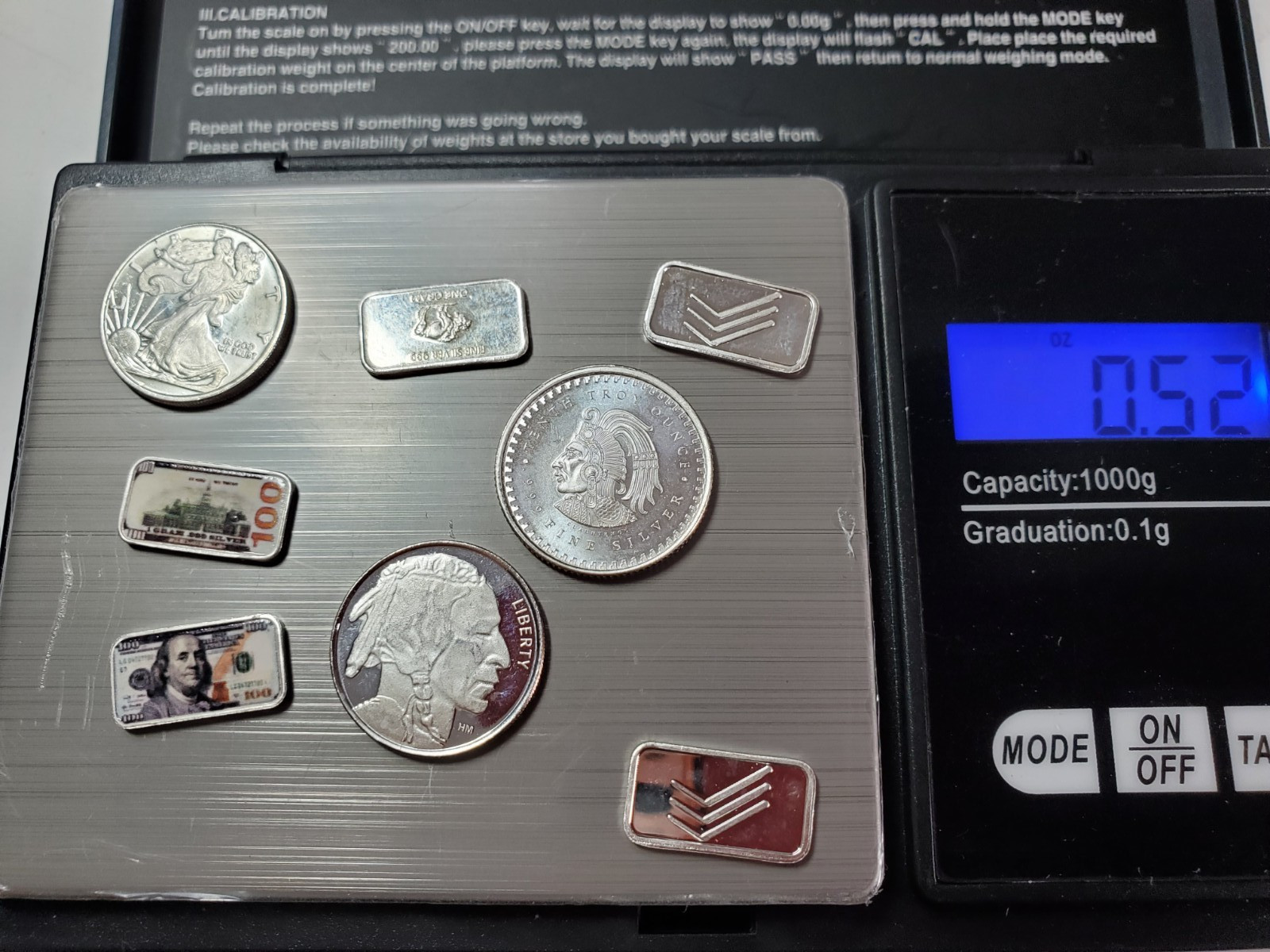 Silver Ingots And Silver Dimes
