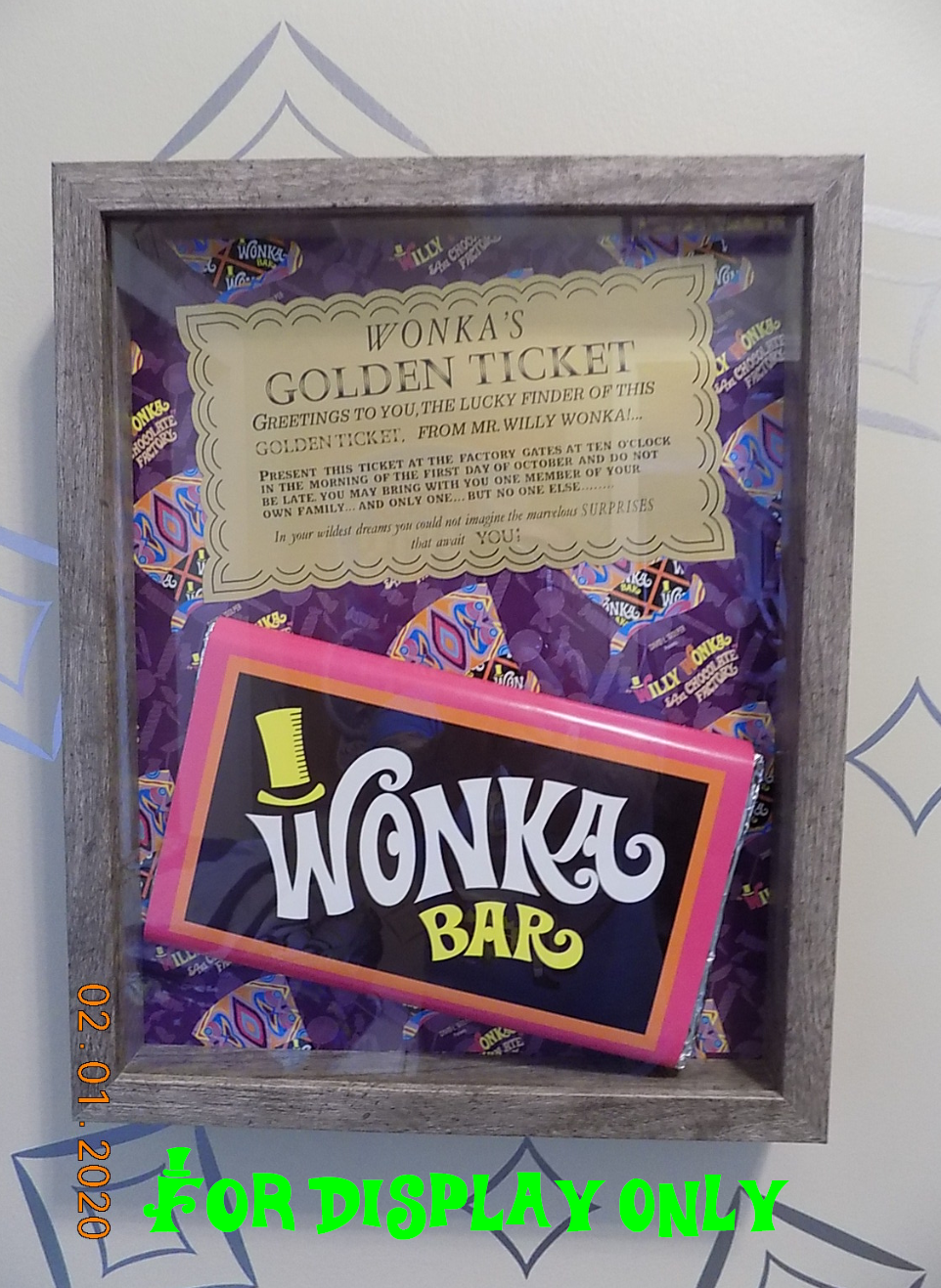 2005 Vintage Style Willy Wonka & Chocolate Factory Replica Wonka Bars (Set of 3)