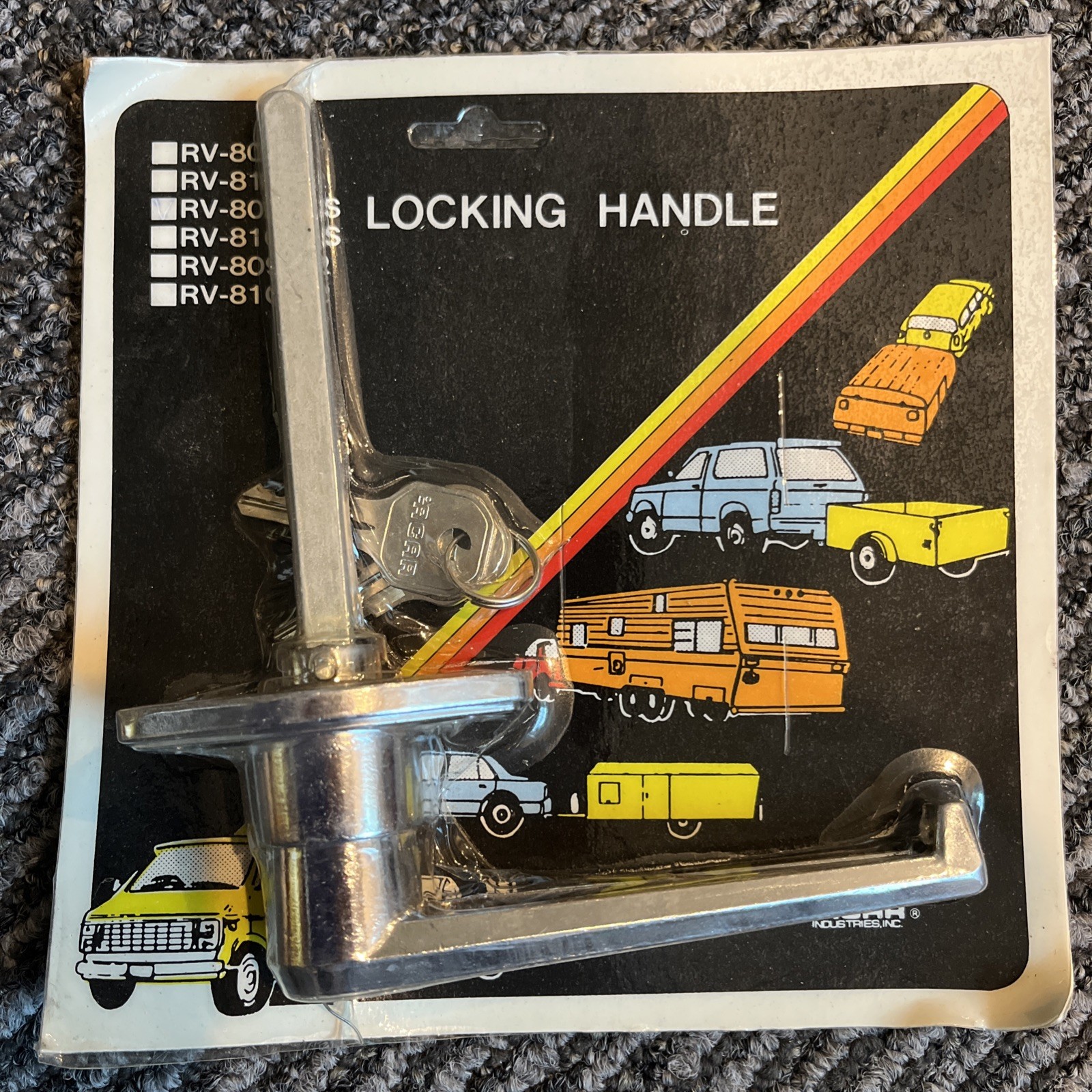 Acar Chrome Locking L Handle with Keys