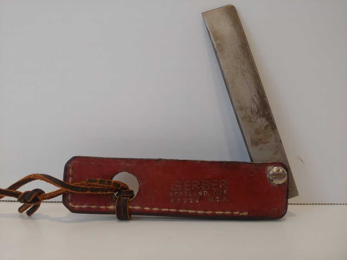 Vintage Gerber Steel Hone Chisel Blade Sharpener Portland, Ore. 97223