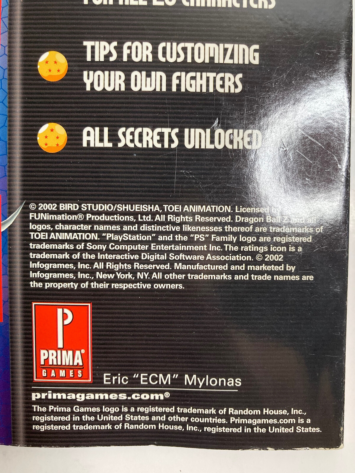 Dragon Ball Z : Budokai Prima Official Strategy Guide Paperback 2002