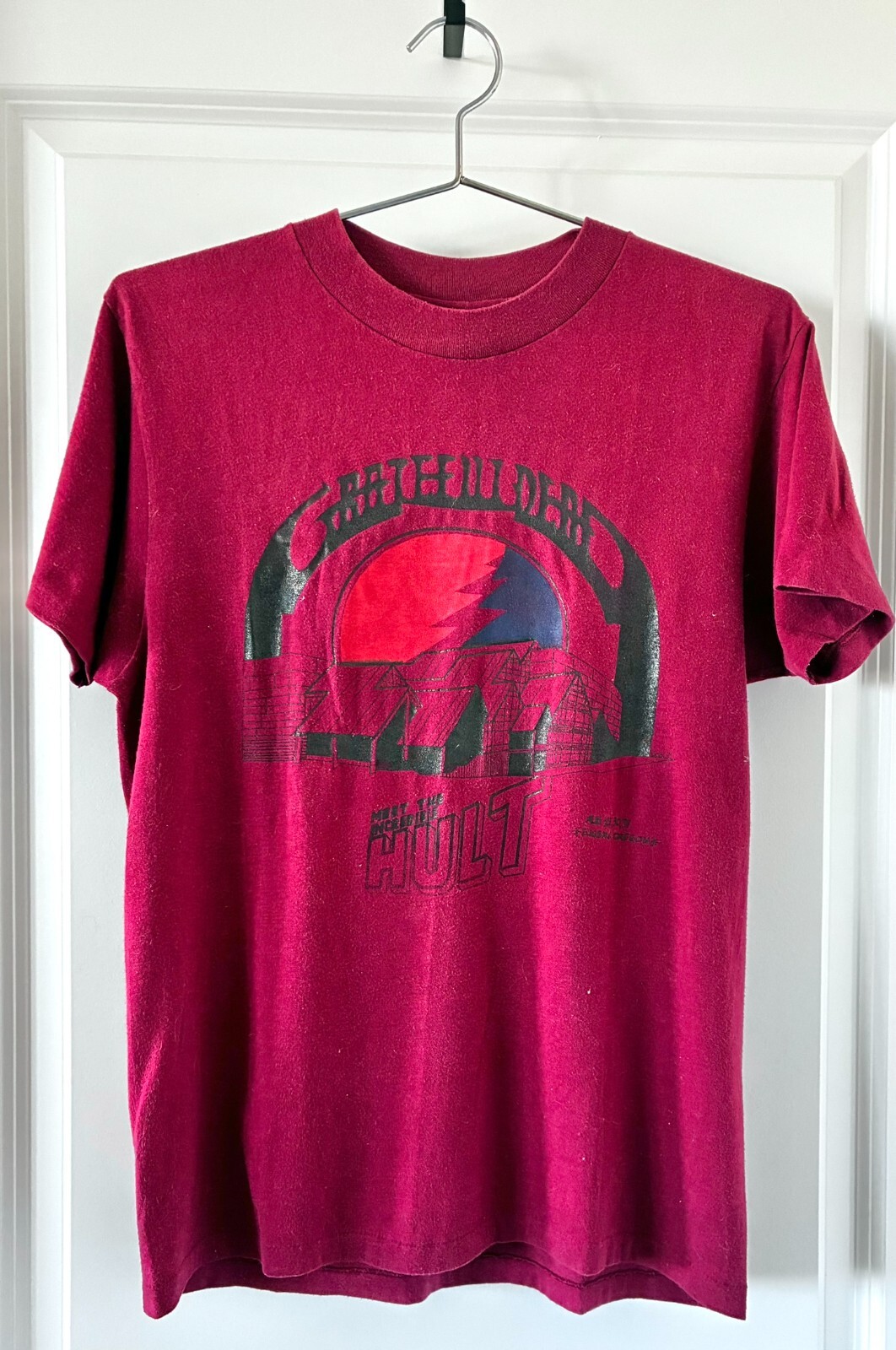 Super Rare Vintage 1983 Grateful Dead Meet The Hult Eugene, Oregon T-Shirt Large