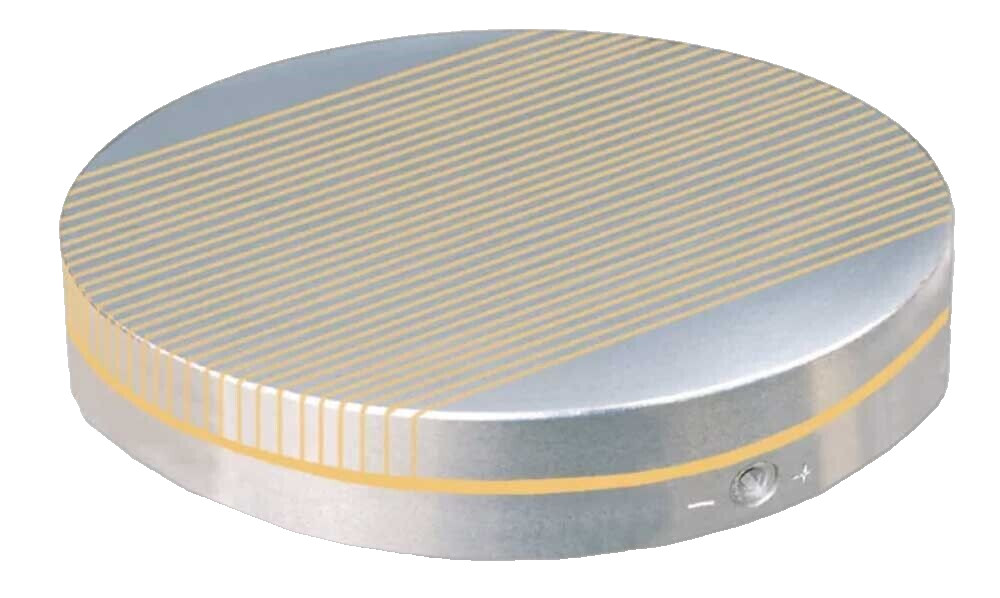 SAV 250mm Circular Permanent Magnetic Chuck w/V.Fine Parallel Pole Pitch P=1.9mm