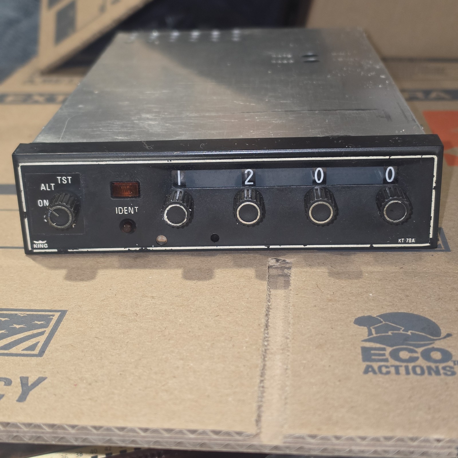 King	KT 78A ATC Transponder 13.75V PN 066-1062-00 Untested