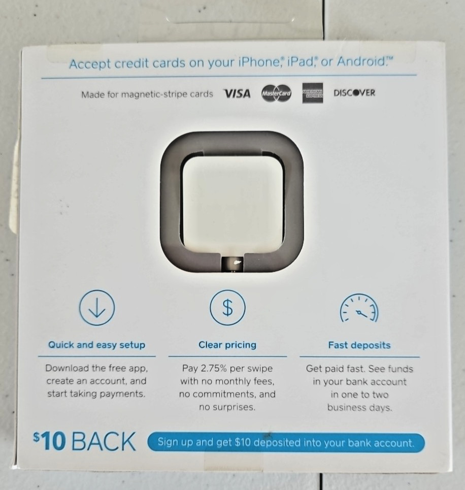Square Credit Debit Card Reader - for Apple iPhone and Android BRAND NEW