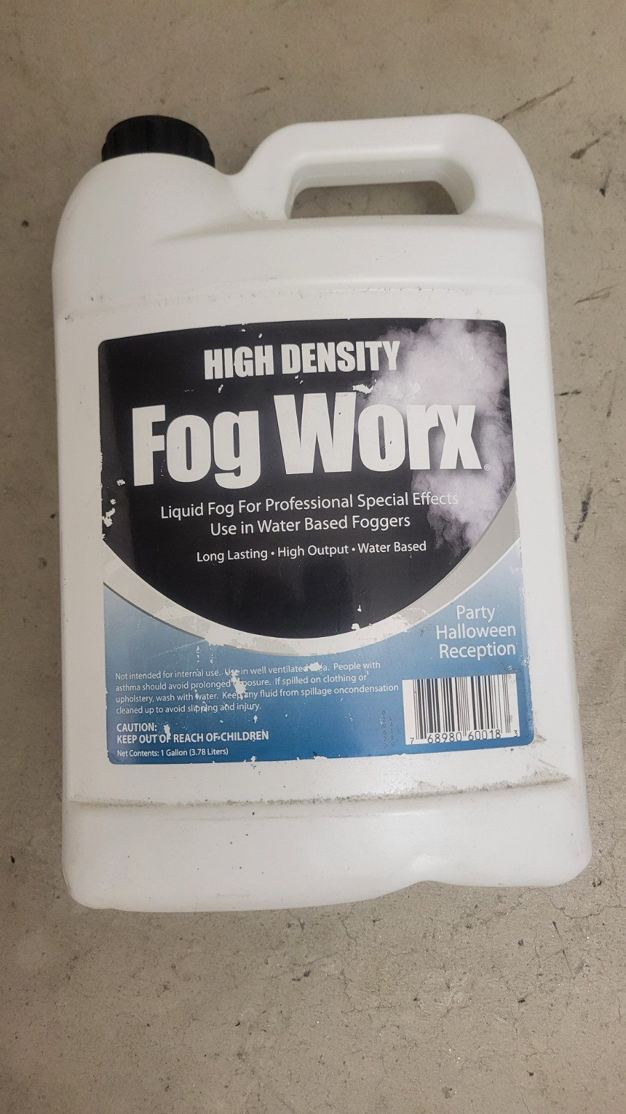 1 gal Fogworx Extreme High Density Fog Juice Lasting Output Odorl Dence linger
