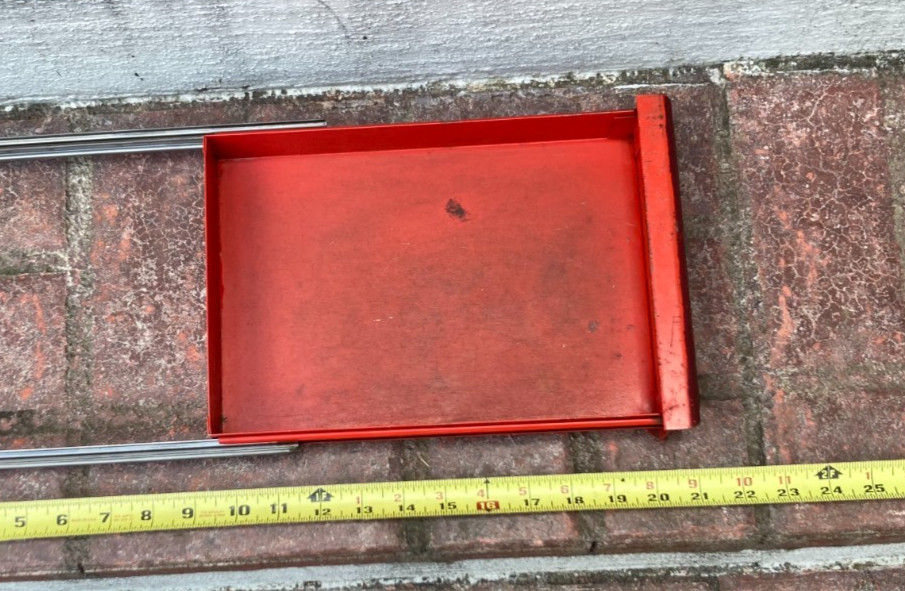 Vtg Snap On Toolbox Drawer & Two slides for KRA58B & others 10-5/8X 7-3/8X 1-5/8