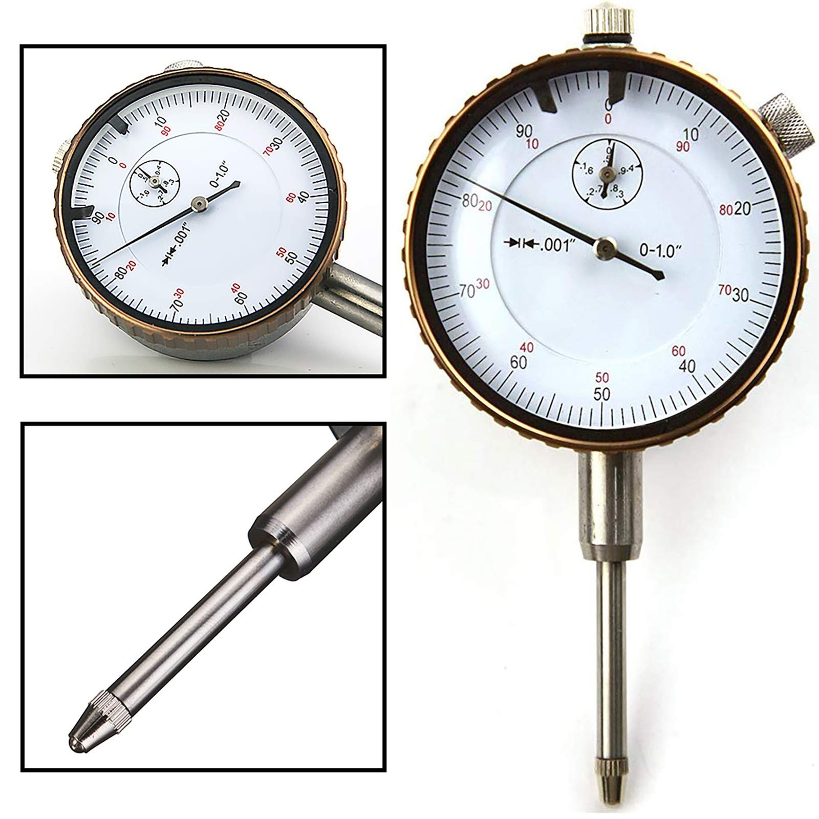 Nortools Dial Indicator 0-1" AGD SPEC 0.001" with onesize,