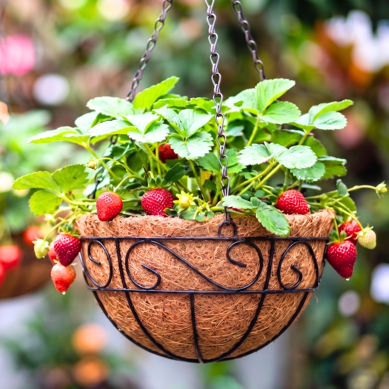 LaLaGreen Hanging Planter for Outdoor Plants (10 Inch, 2 Pack) Hanging Basket...