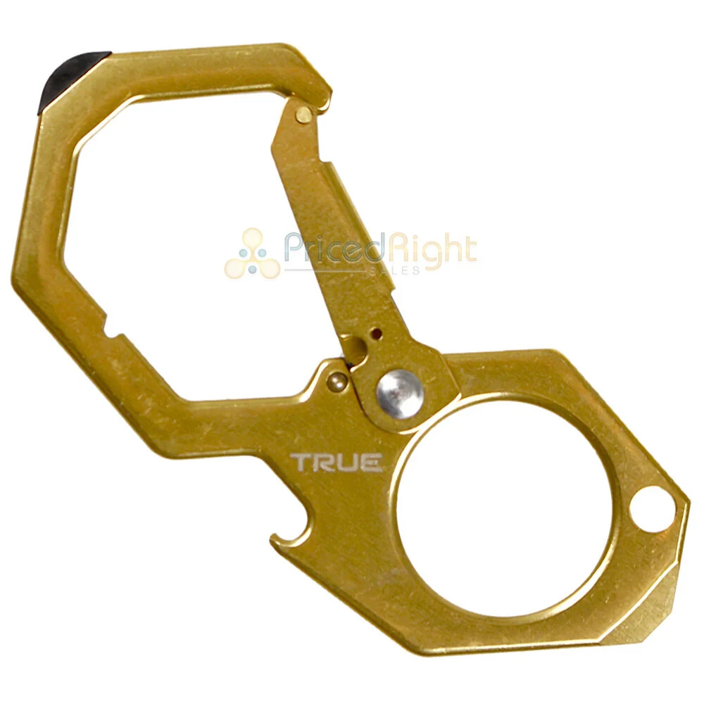 TRUE - TRU NO-TOUCH CARABINER DOOR HOOK STYLUS TIP BOTTLE OPENER LOCKING CLIP