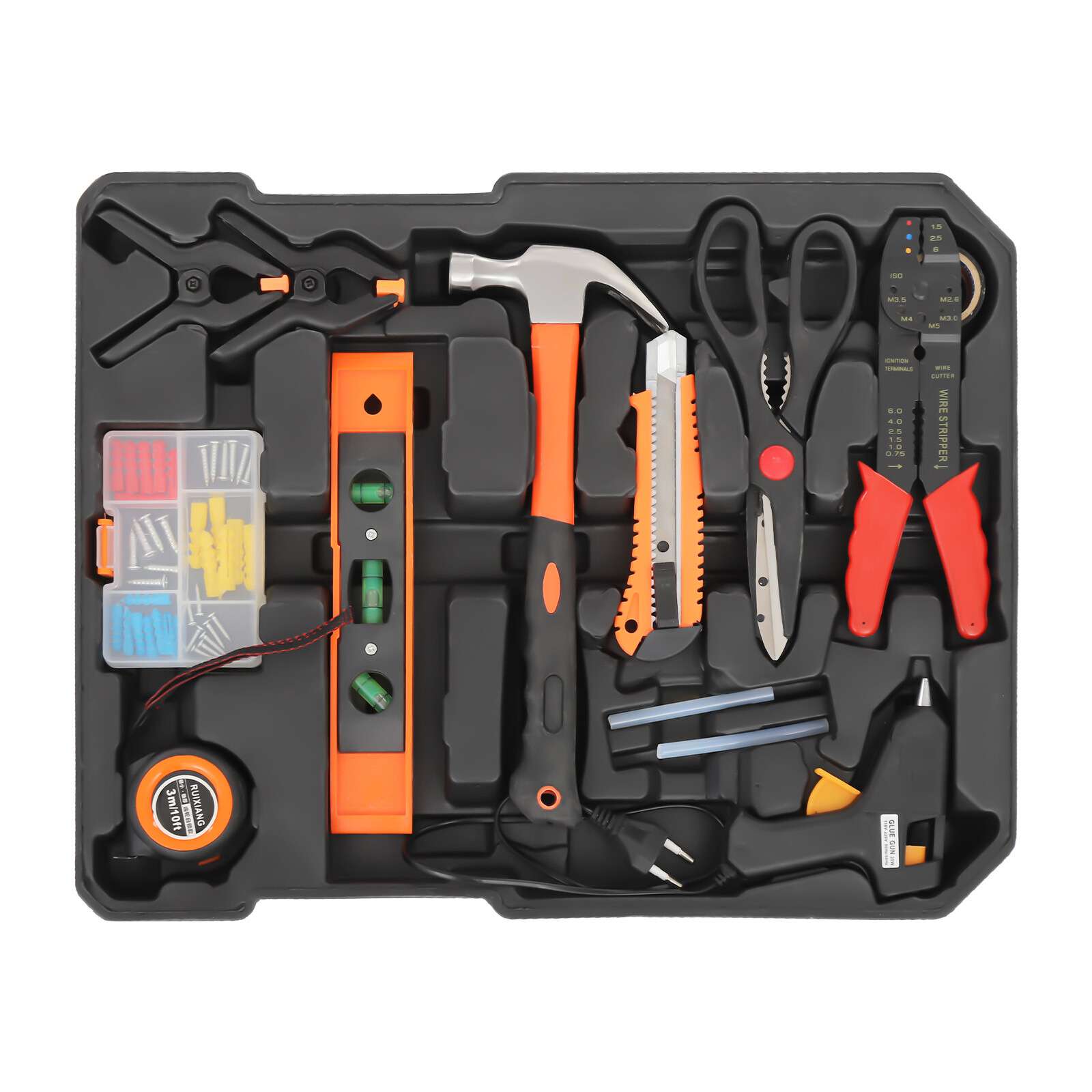 Trolley Case Tool Box Set Household Hand Tool Kit Mixed Hand Tool Kit 187pcs