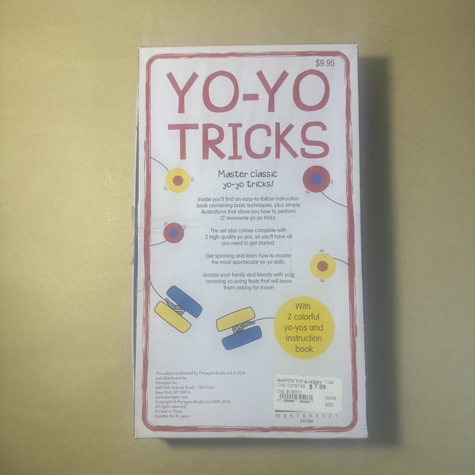 Yo-Yo Tricks Kit by Parragon - Includes 2 Yo-Yos and Instruction Book
