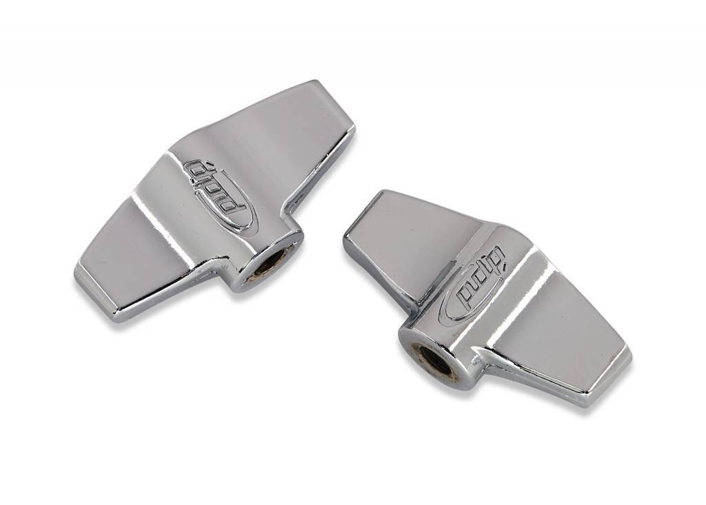 PDP 6mm Wing Nut, Chrome, 2 Pack