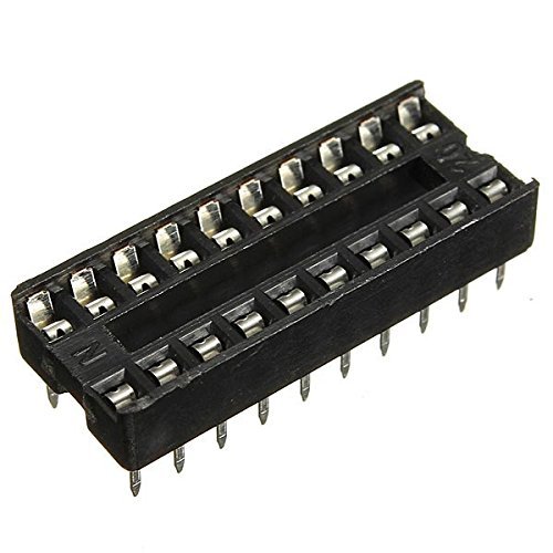 20PCS 20pin DIP IC Socket Adaptor Solder Type Socket Pitch Dual Wipe Contact