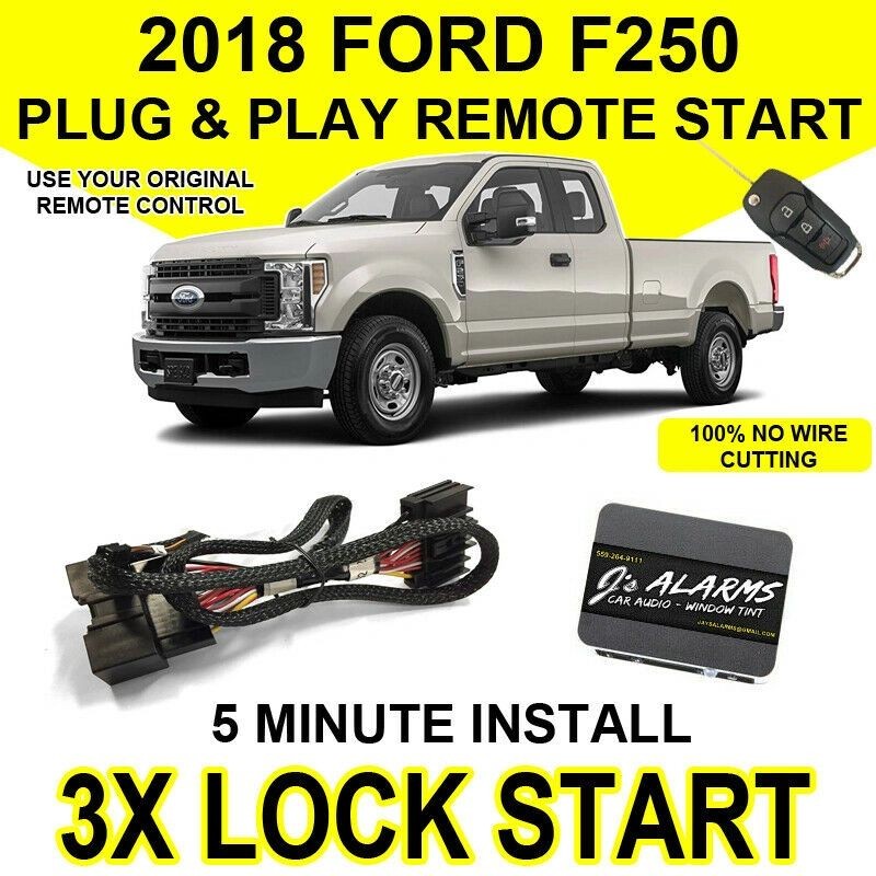 2018 Ford F-250 Remote Start Plug & Play Easy Install F250 Super Duty FO2