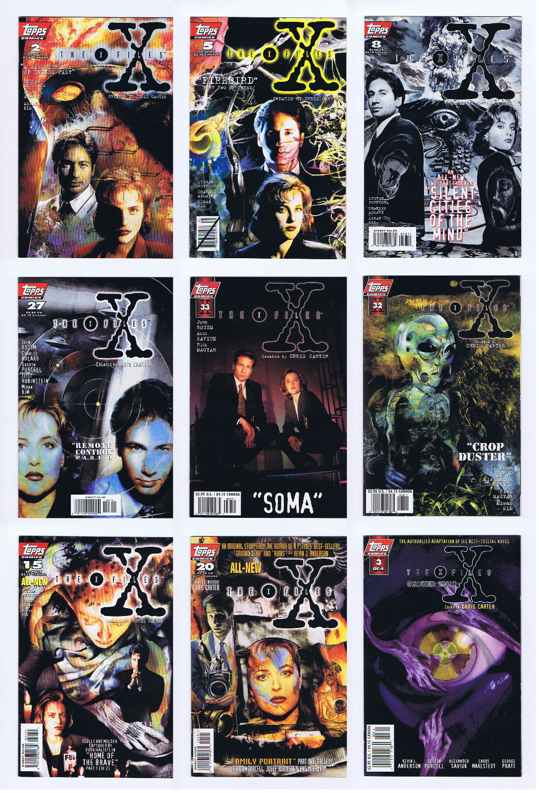 Topps Comics THE X-FILES (1995) 2-40 [YOUR CHOICE] Petrucha Adlard Carter